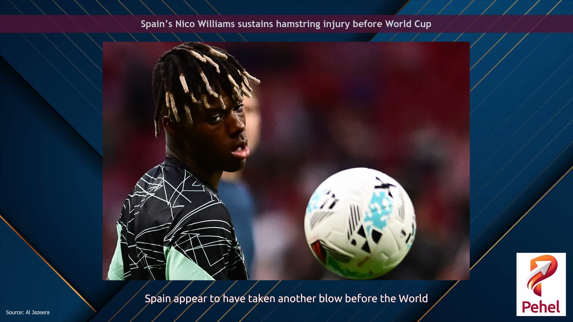 Spain’s Nico Williams sustains hamstring injury before World Cup