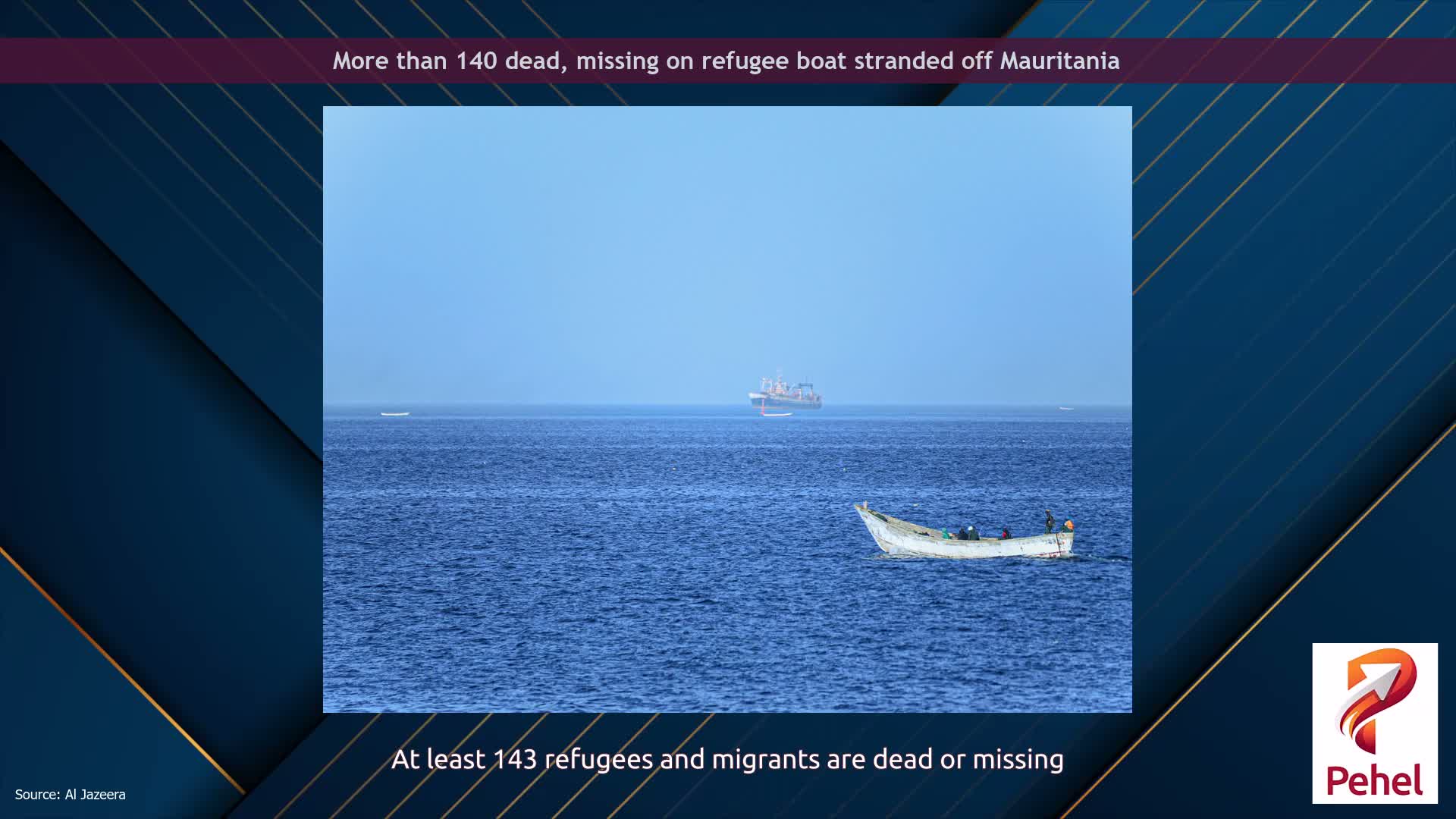 More than 140 dead, missing on refugee boat stranded off Mauritania