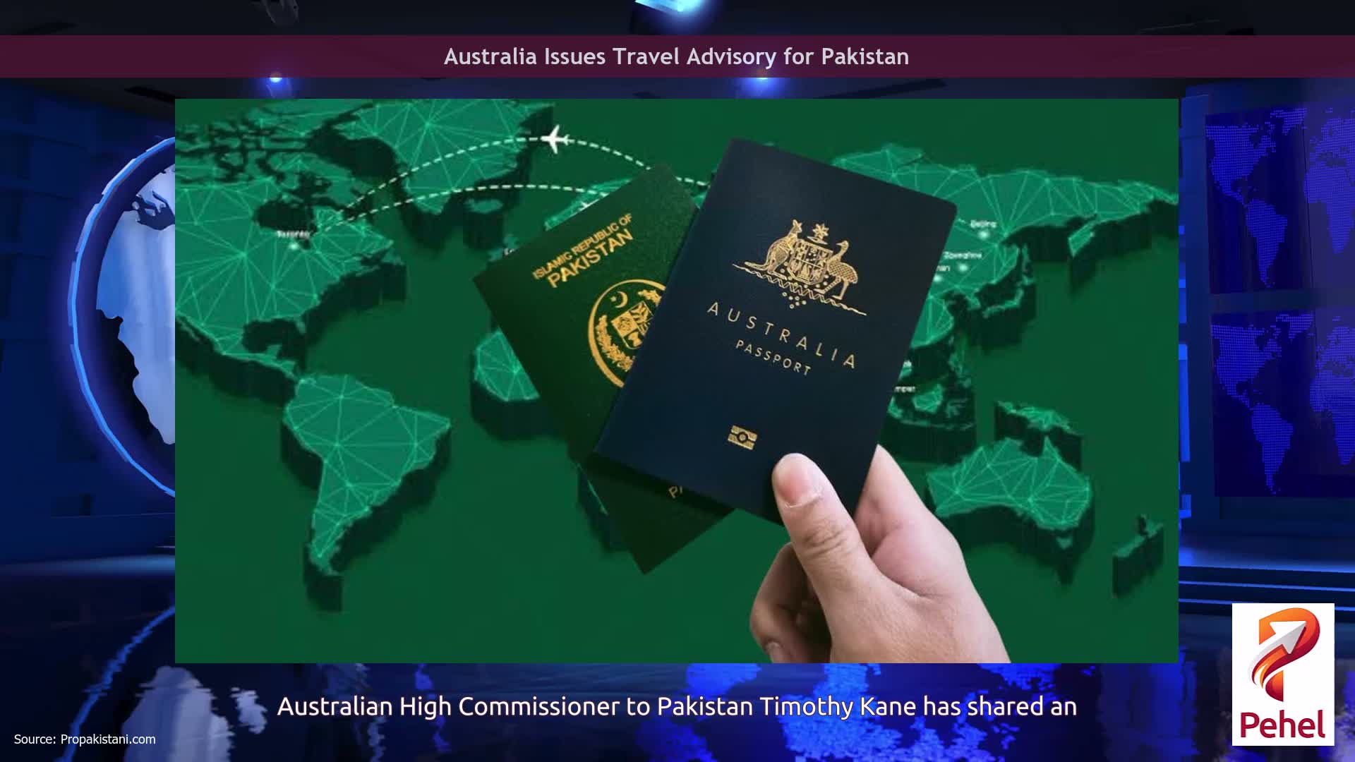 Australia Issues Travel Advisory for Pakistan
