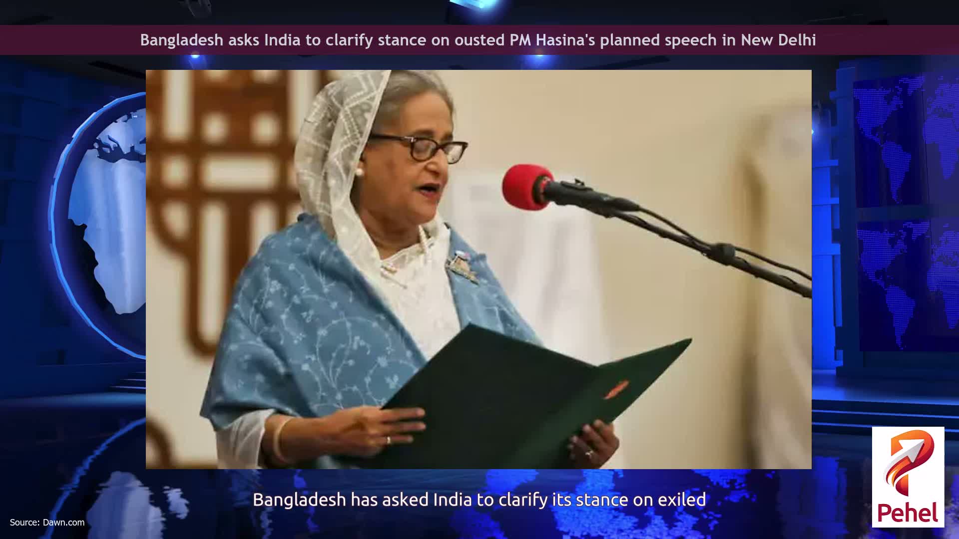 Bangladesh asks India to clarify stance on ousted PM Hasina's planned speech in New Delhi