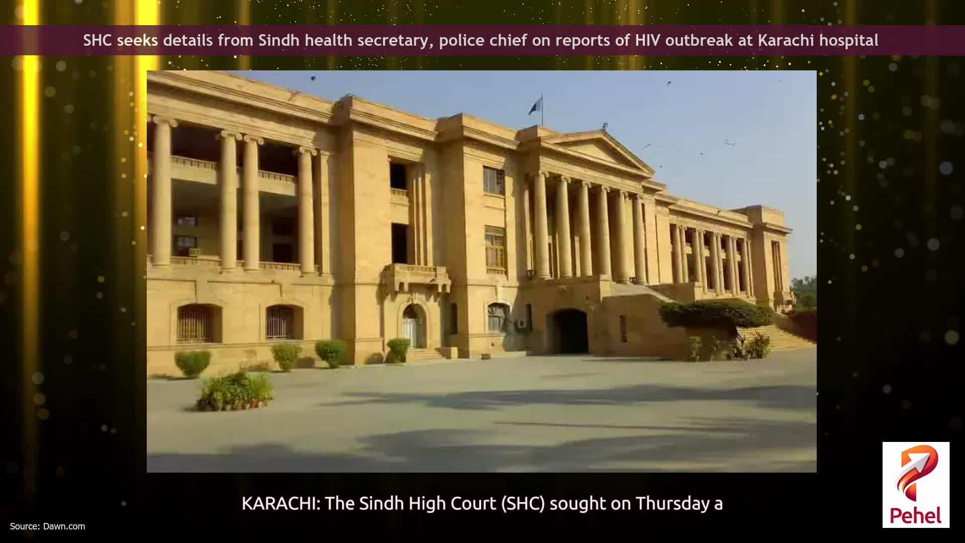 SHC seeks details from Sindh health secretary, police chief on reports of HIV outbreak at Karachi hospital