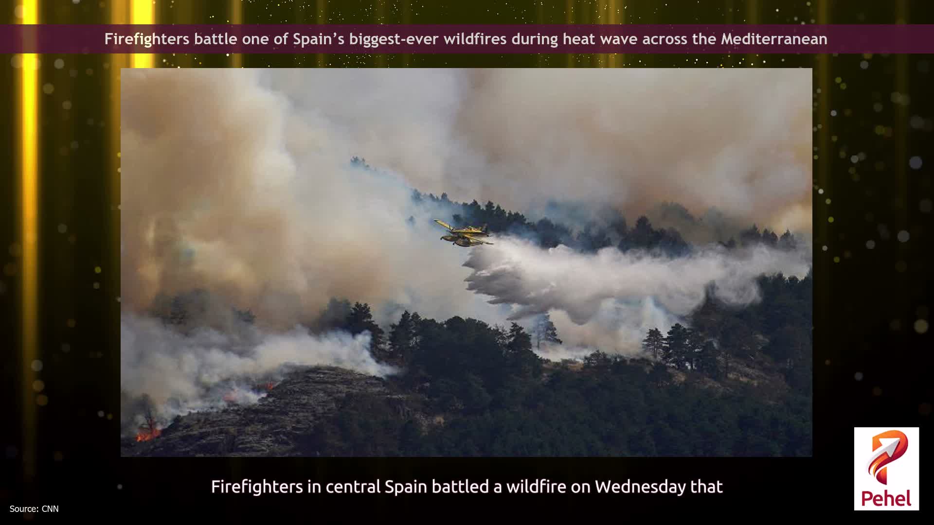 Firefighters battle one of Spain’s biggest-ever wildfires during heat wave across the Mediterranean