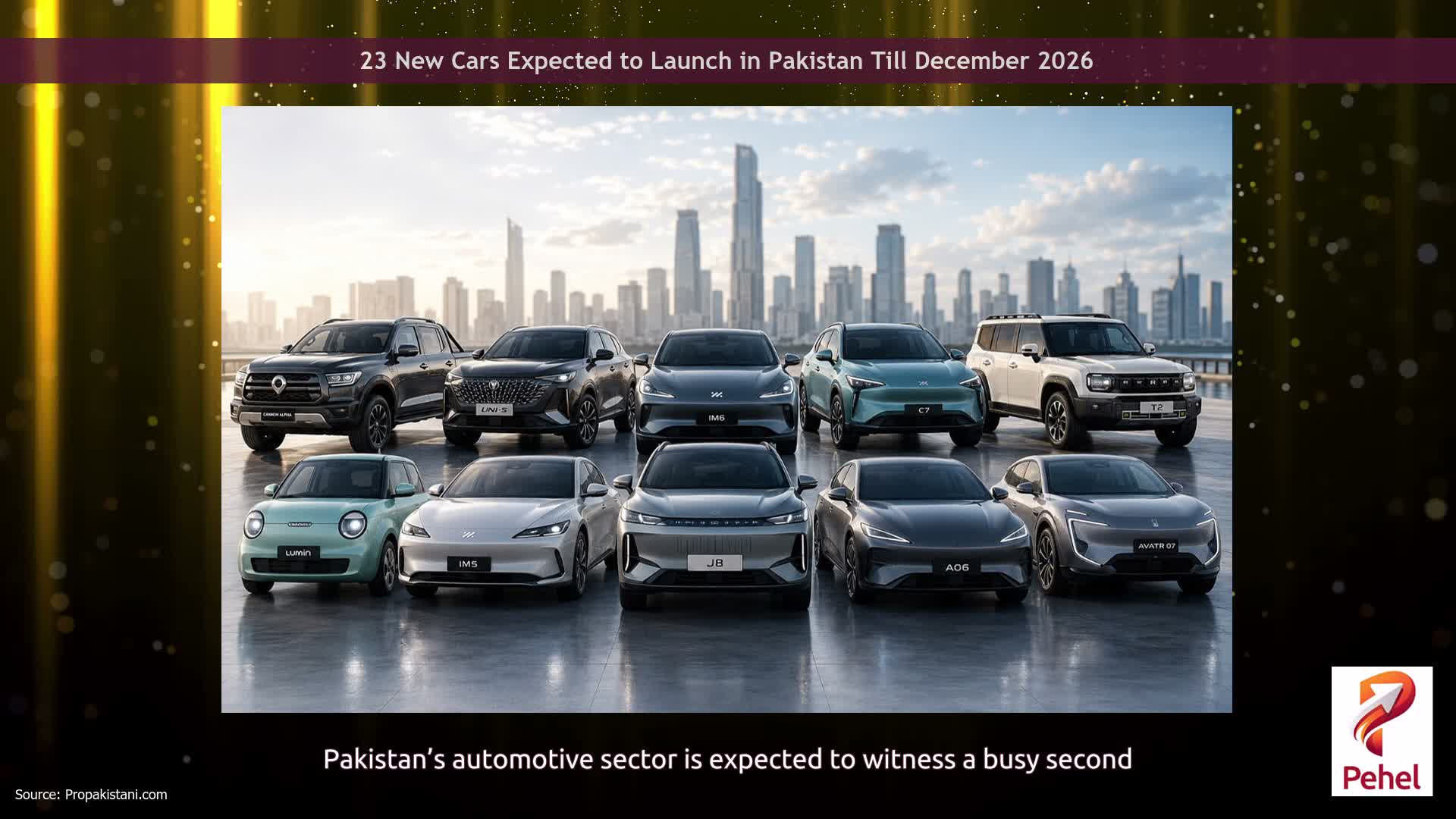 23 New Cars Expected to Launch in Pakistan Till December 2026