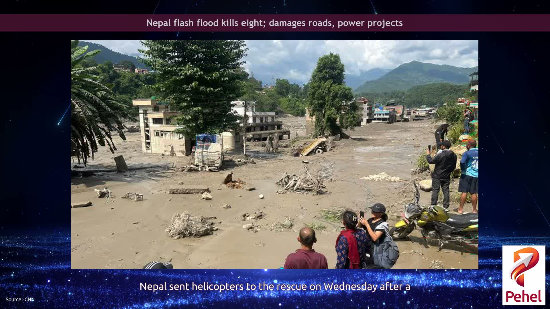 Nepal flash flood kills eight; damages roads, power projects