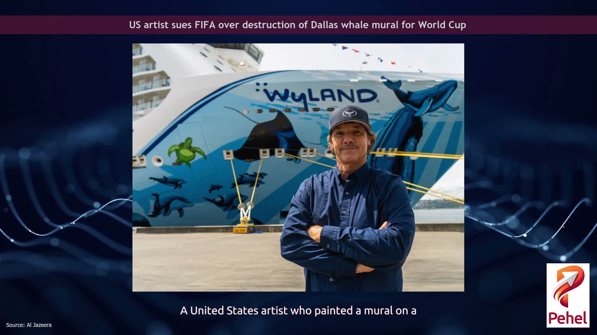 US artist sues FIFA over destruction of Dallas whale mural for World Cup