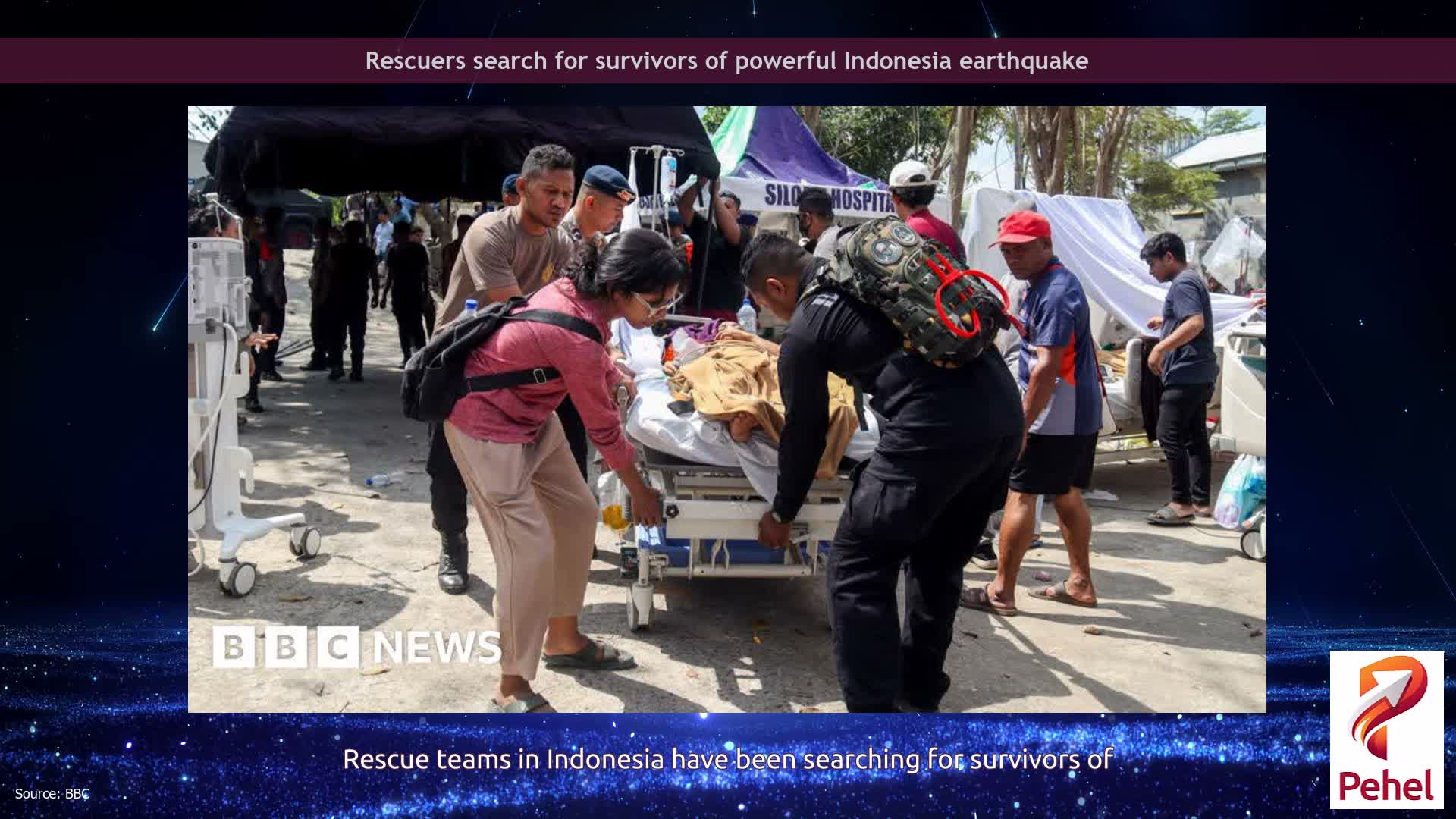Rescuers search for survivors of powerful Indonesia earthquake