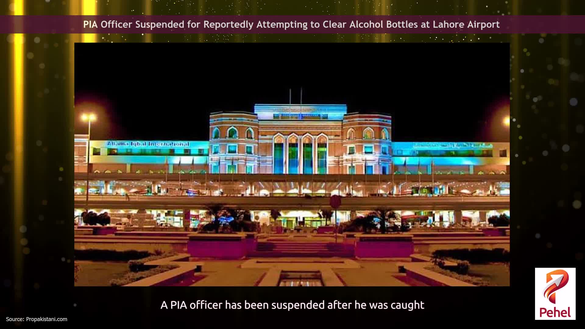 PIA Officer Suspended for Reportedly Attempting to Clear Alcohol Bottles at Lahore Airport