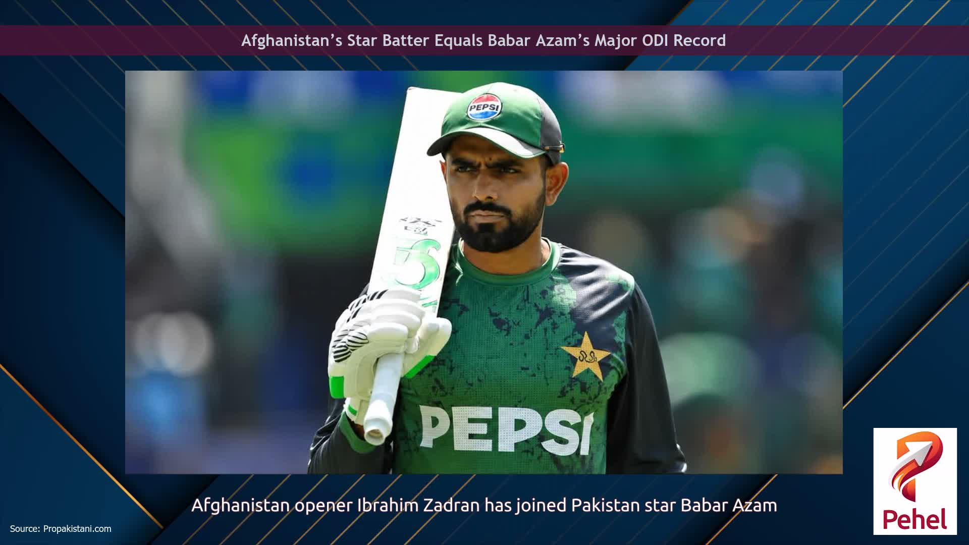 Afghanistan’s Star Batter Equals Babar Azam’s Major ODI Record