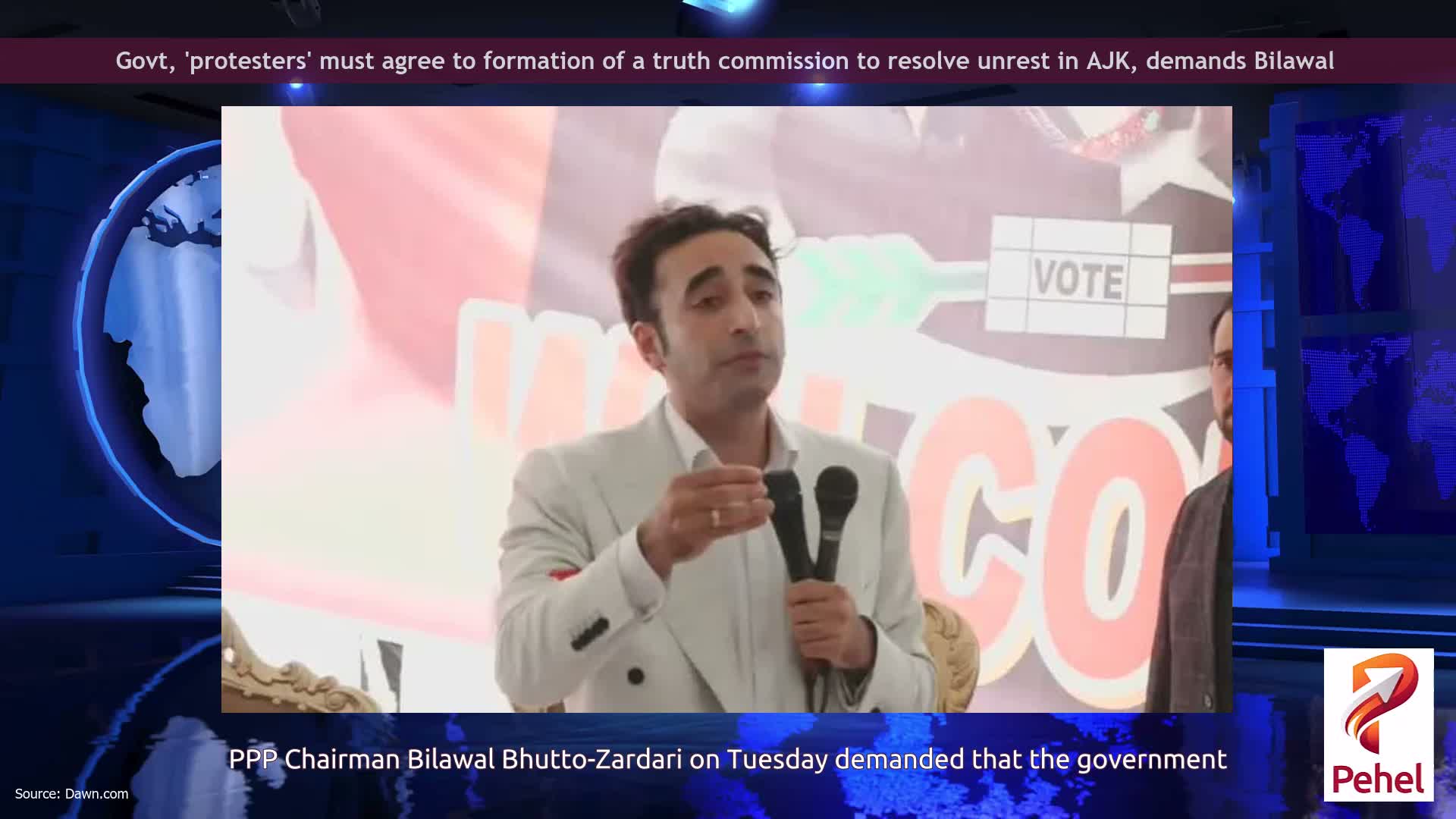 Govt, 'protesters' must agree to formation of a truth commission to resolve unrest in AJK, demands Bilawal