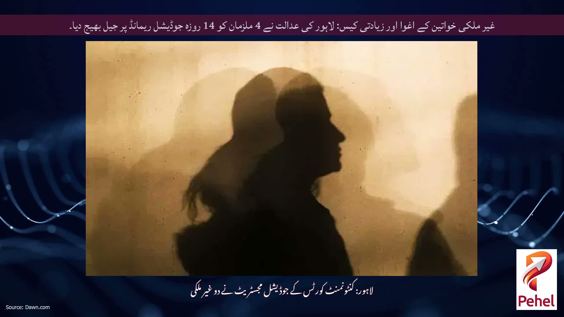 غیر ملکی خواتین کے اغوا اور زیادتی کیس: لاہور کی عدالت نے 4 ملزمان کو 14 روزہ جوڈیشل ریمانڈ پر جیل بھیج دیا۔