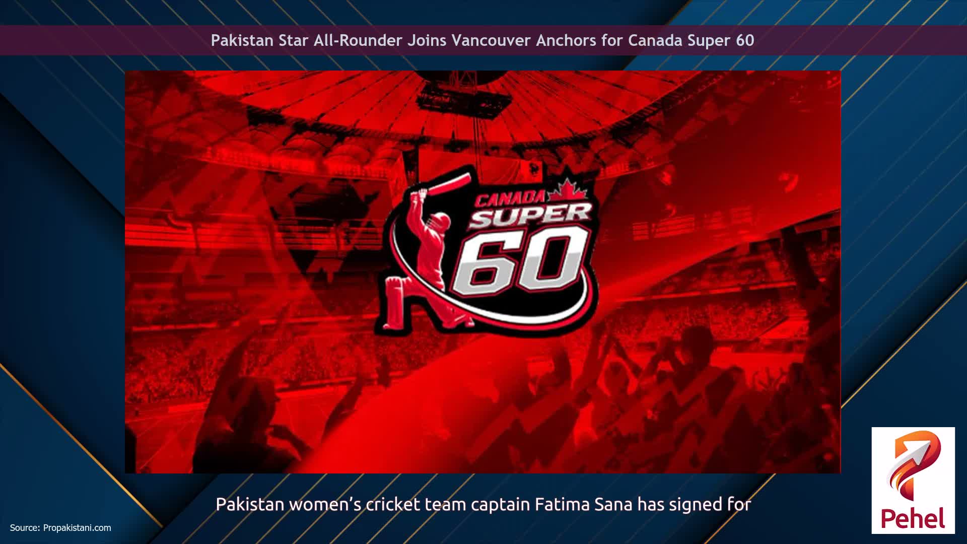 Pakistan Star All-Rounder Joins Vancouver Anchors for Canada Super 60