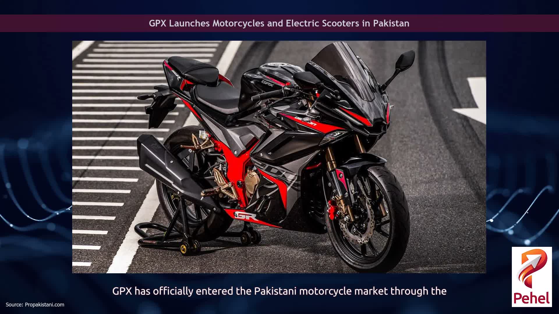 GPX Launches Motorcycles and Electric Scooters in Pakistan