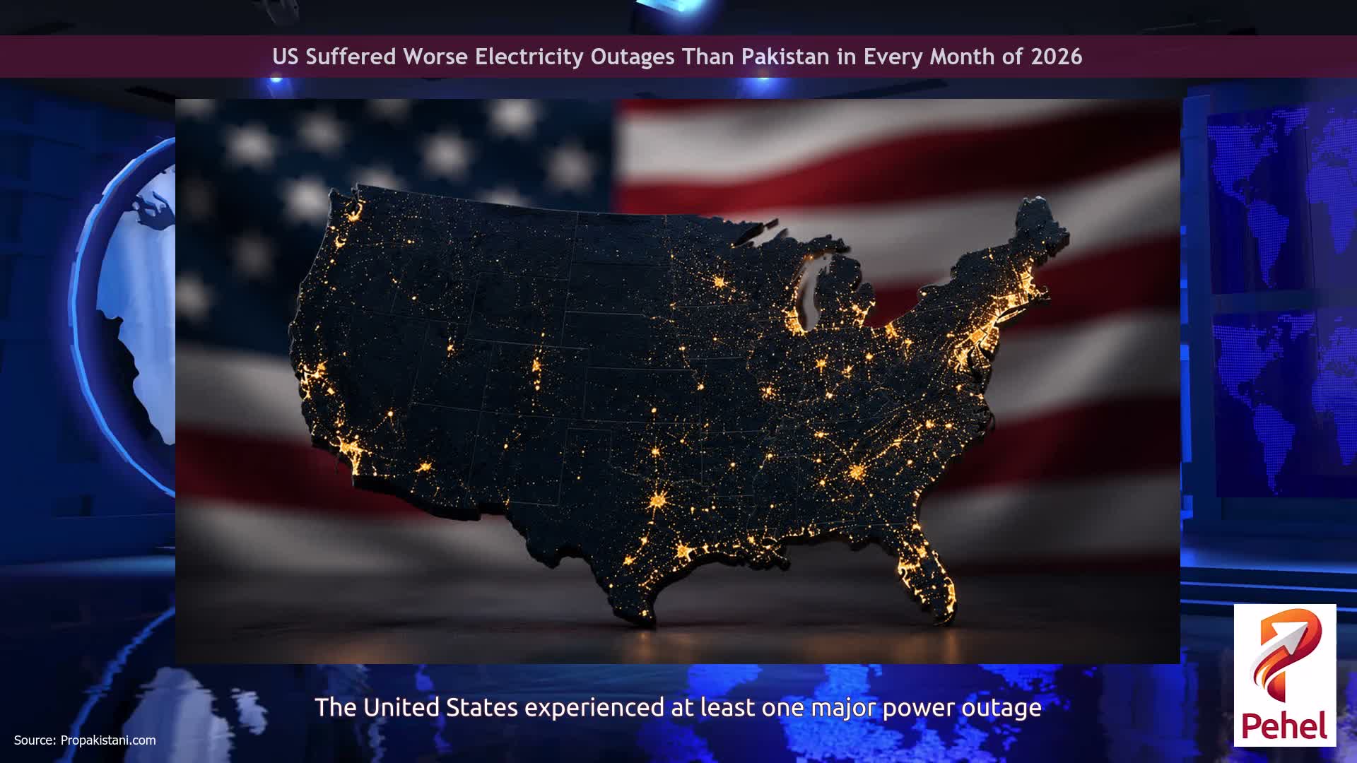 US Suffered Worse Electricity Outages Than Pakistan in Every Month of 2026