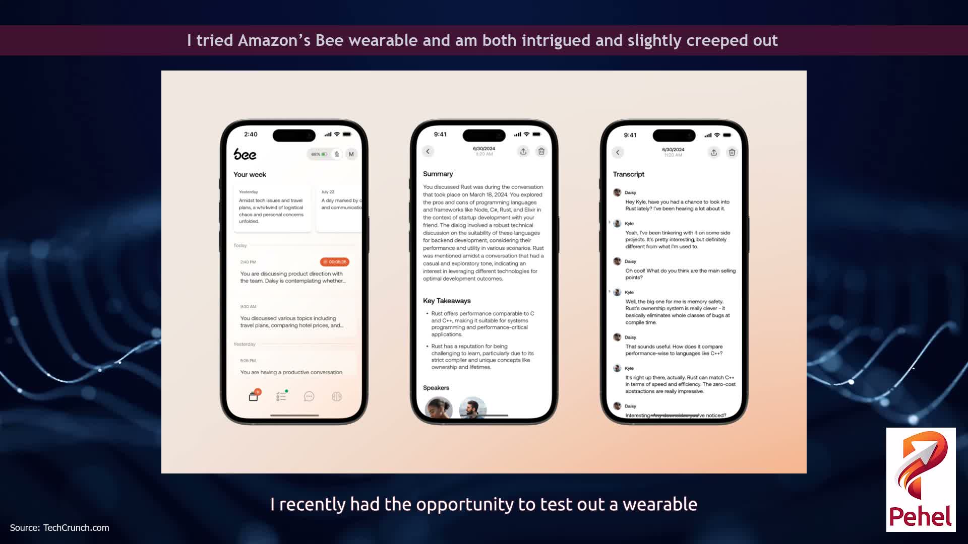 I tried Amazon’s Bee wearable and am both intrigued and slightly creeped out