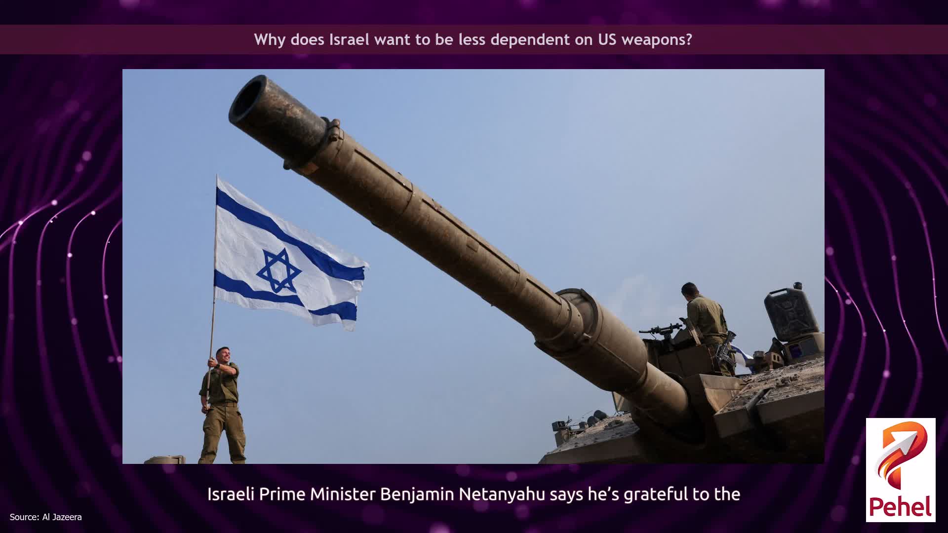 Why does Israel want to be less dependent on US weapons?