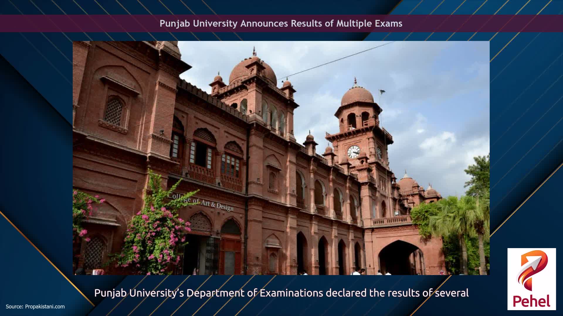 Punjab University Announces Results of Multiple Exams