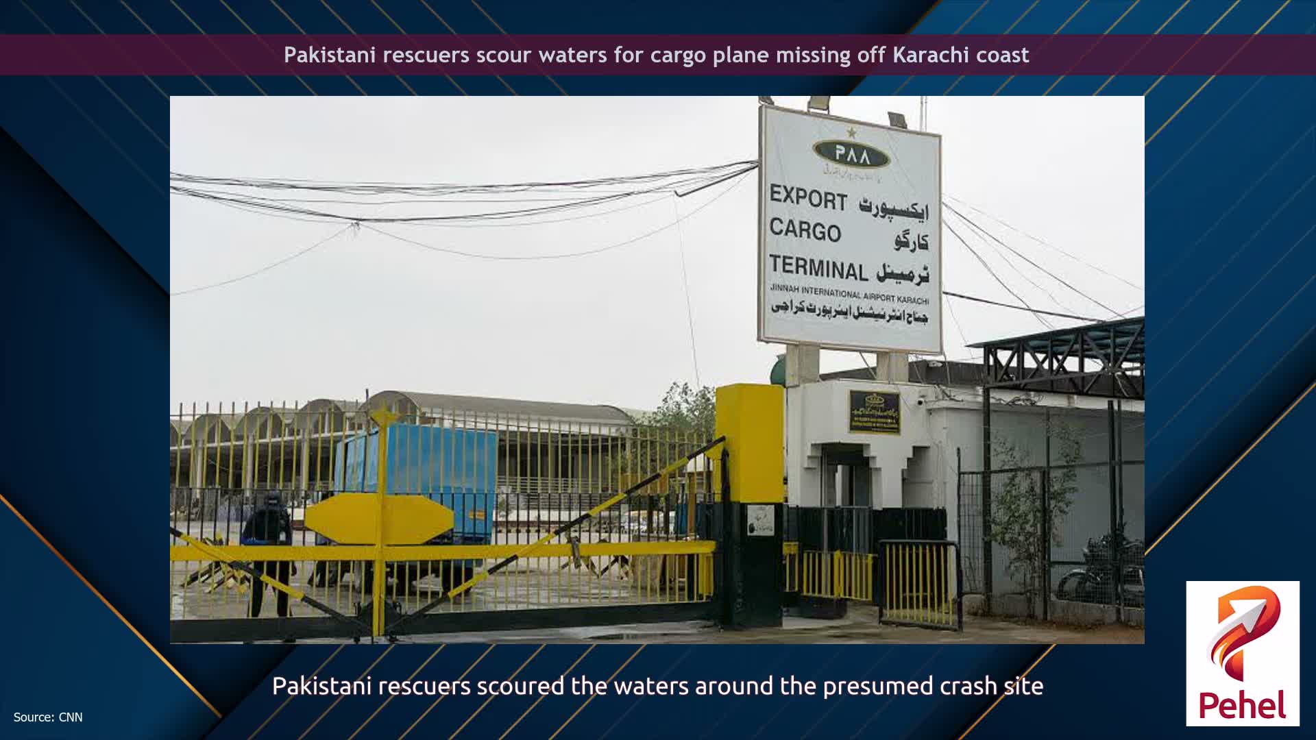 Pakistani rescuers scour waters for cargo plane missing off Karachi coast