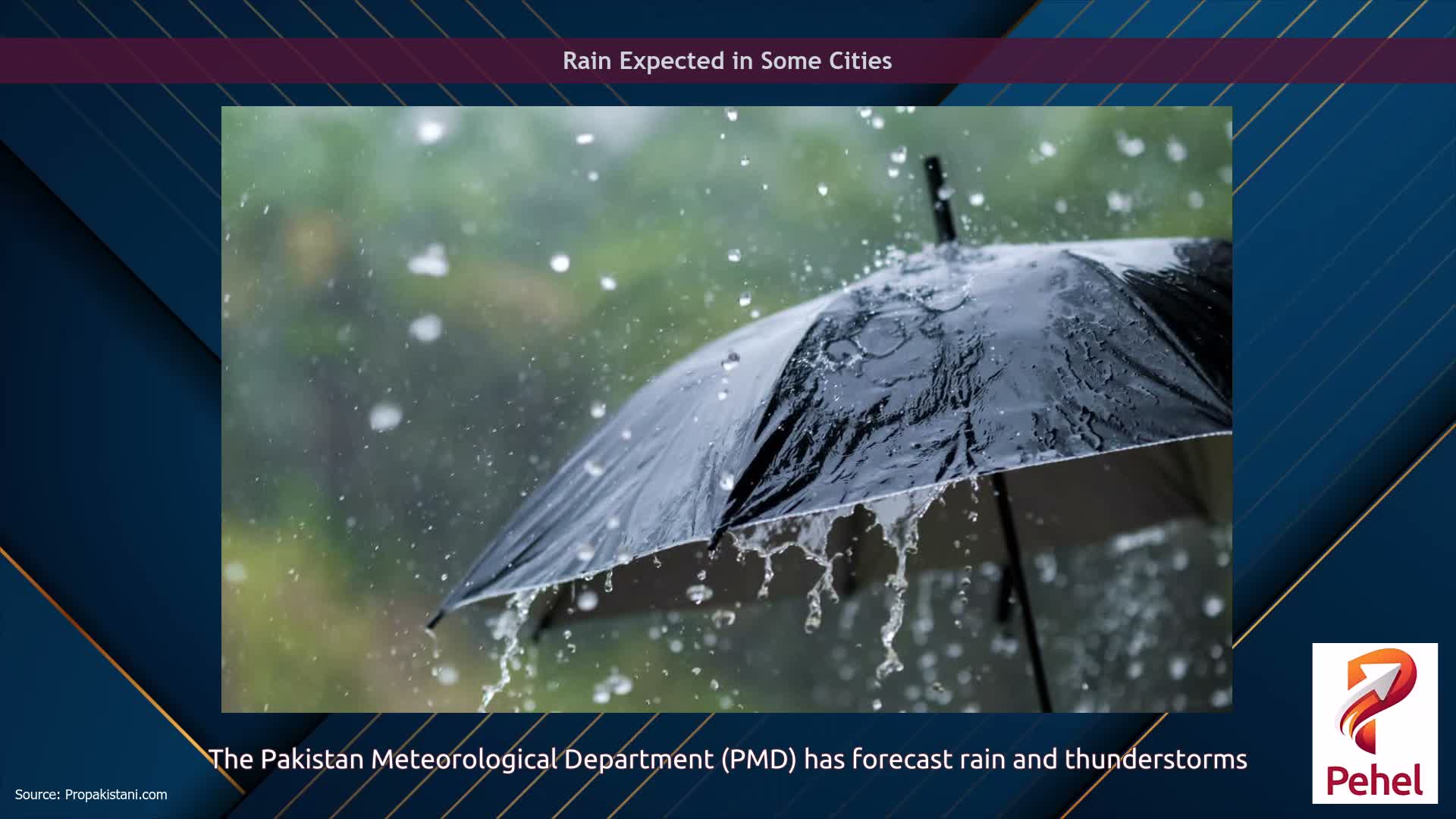 Rain Expected in Some Cities