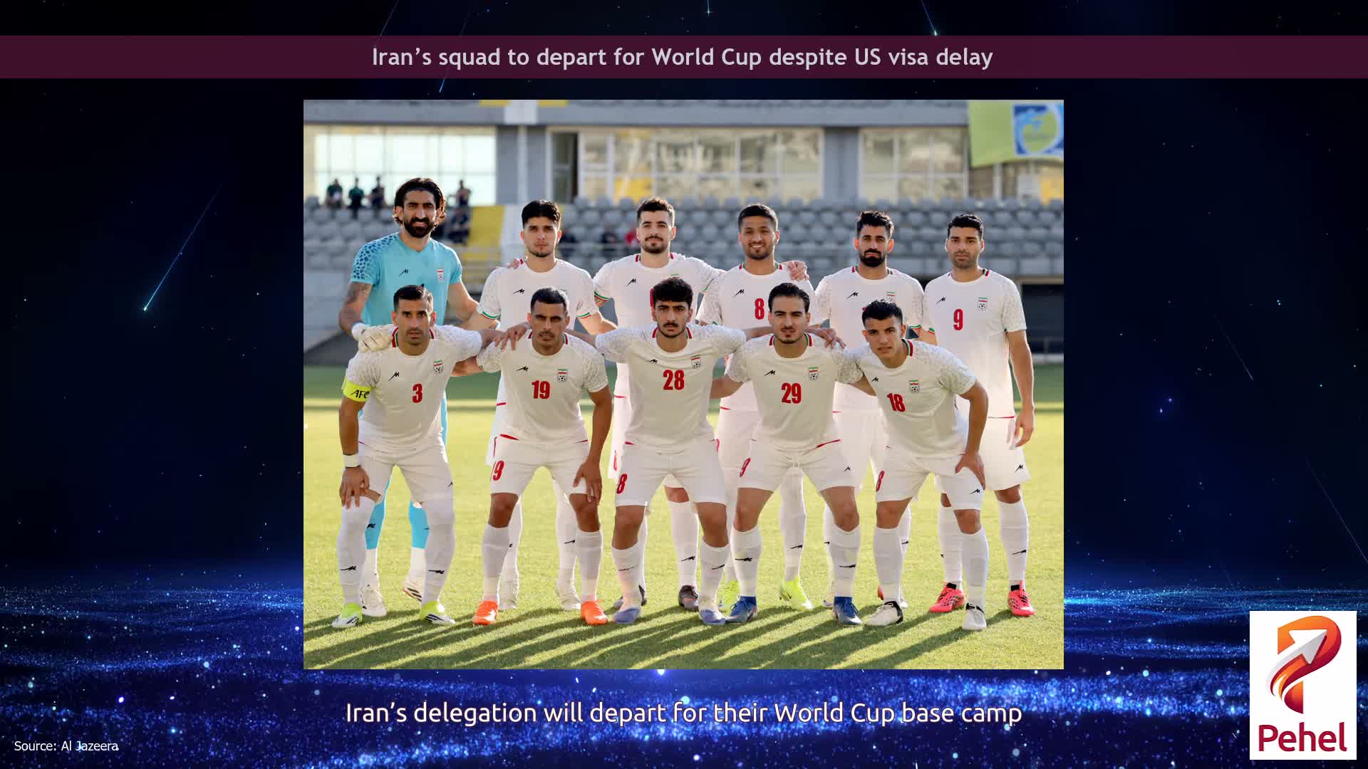 Iran’s squad to depart for World Cup despite US visa delay
