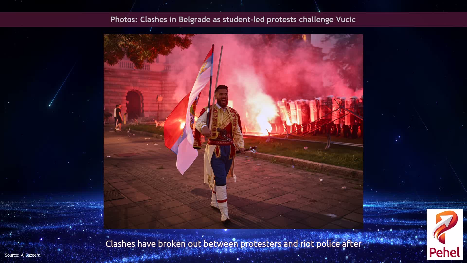 Photos: Clashes in Belgrade as student-led protests challenge Vucic