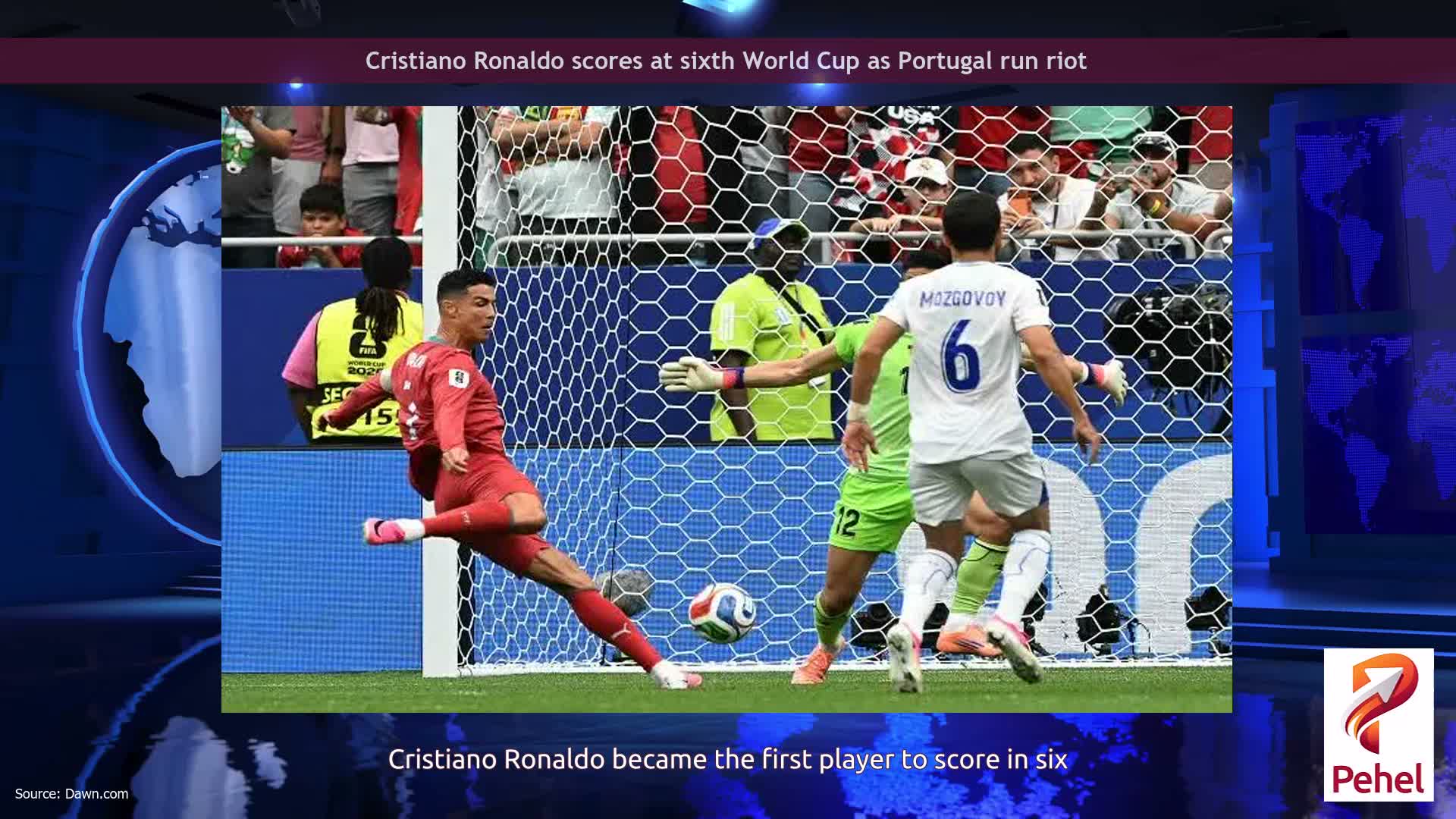 Cristiano Ronaldo scores at sixth World Cup as Portugal run riot