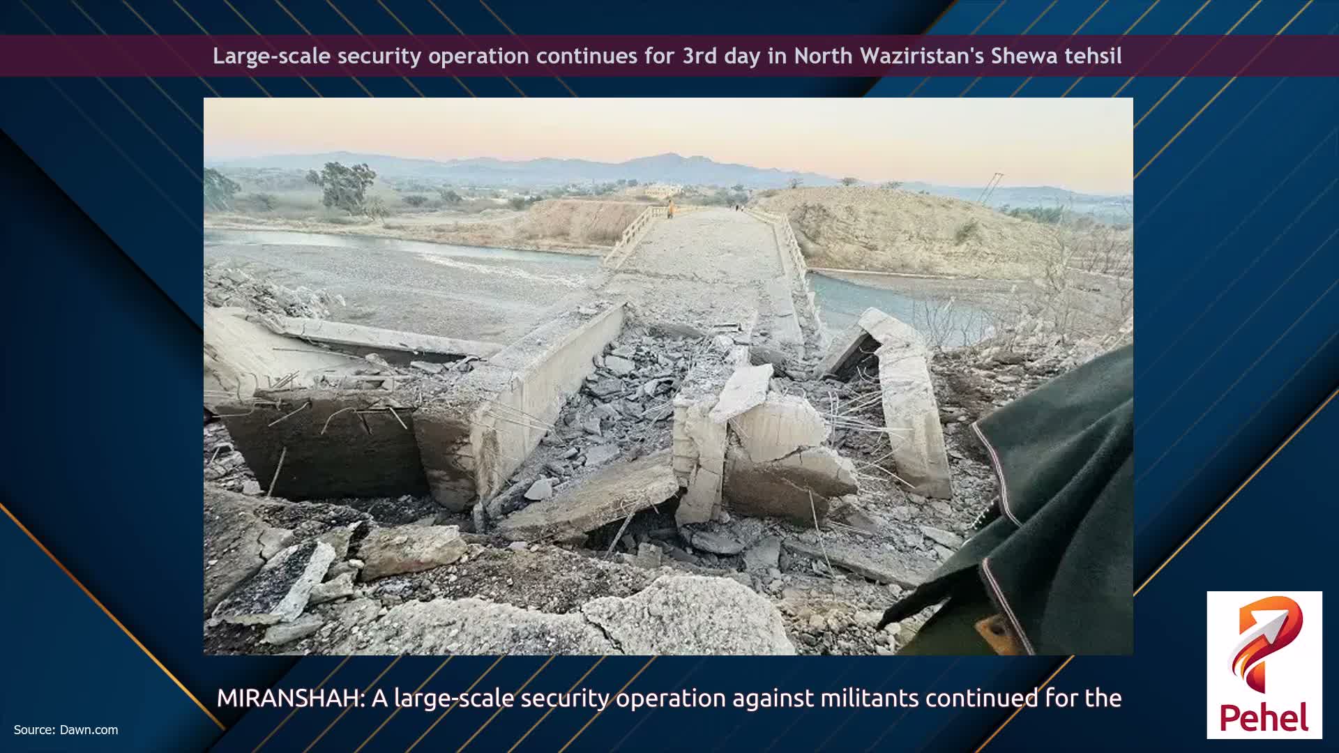 Large-scale security operation continues for 3rd day in North Waziristan's Shewa tehsil