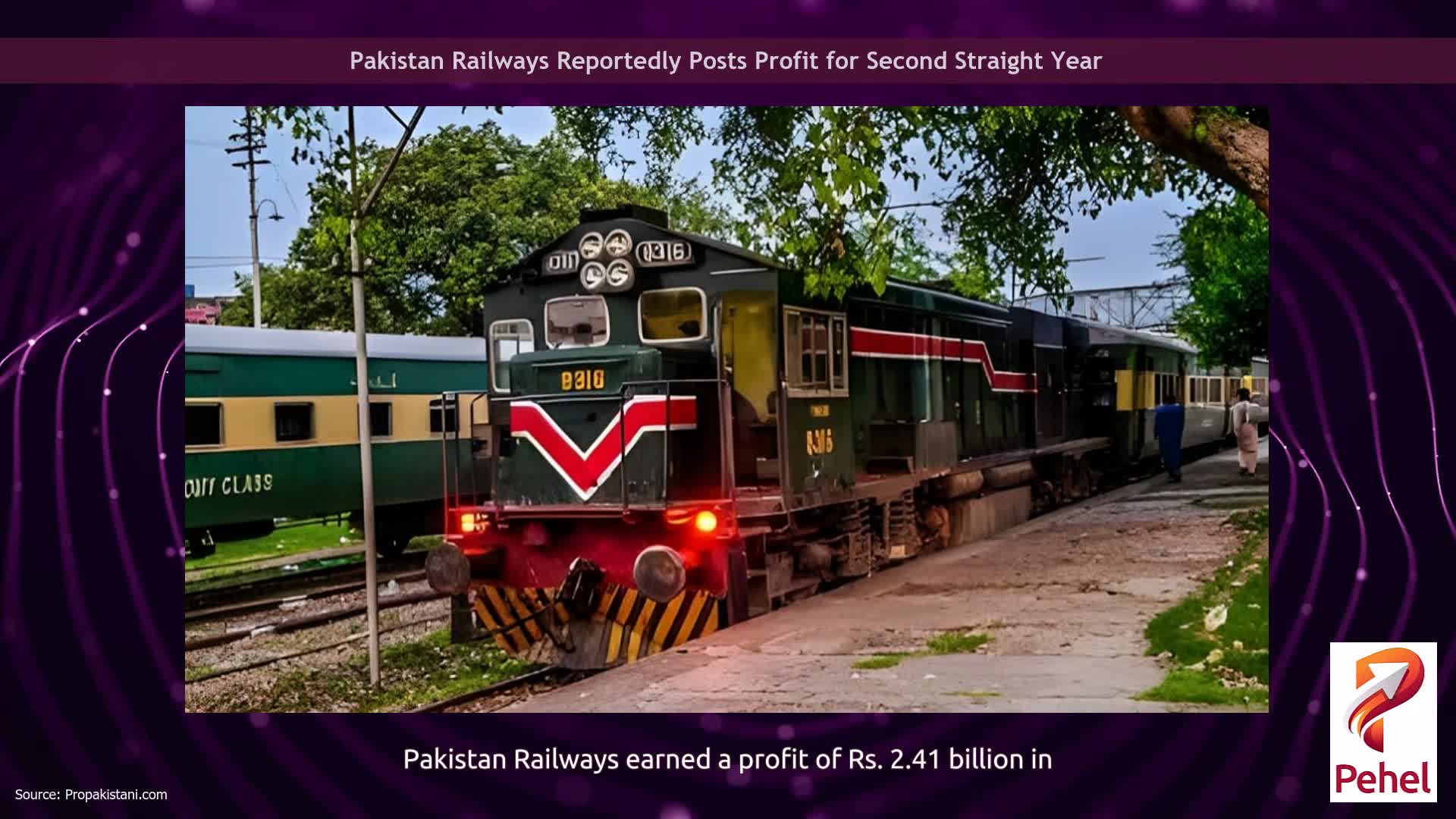 Pakistan Railways Reportedly Posts Profit for Second Straight Year