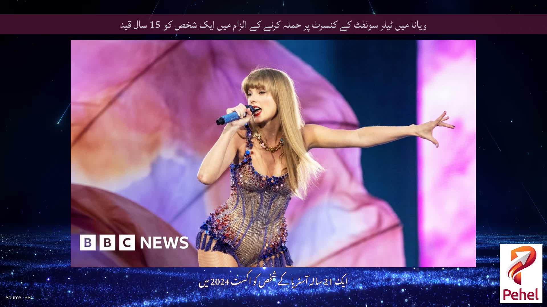 ویانا میں ٹیلر سوئفٹ کے کنسرٹ پر حملہ کرنے کے الزام میں ایک شخص کو 15 سال قید
