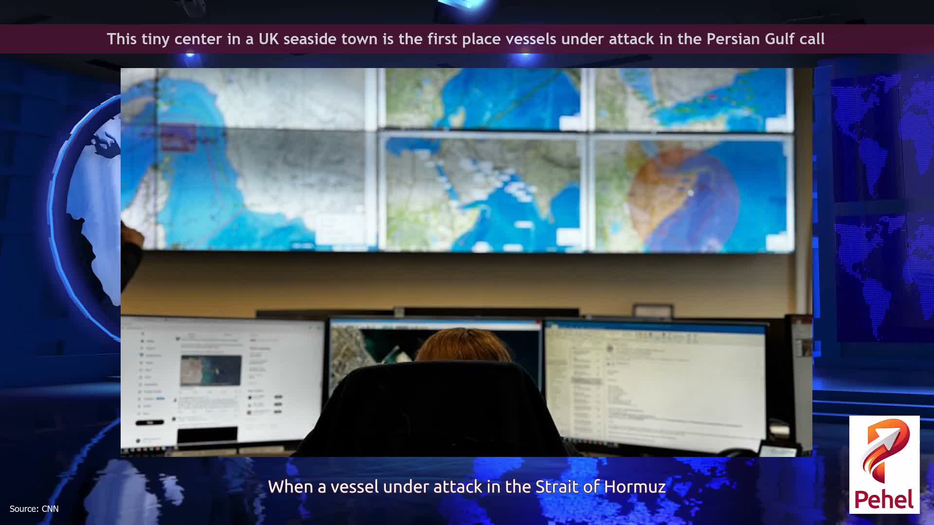 This tiny center in a UK seaside town is the first place vessels under attack in the Persian Gulf call