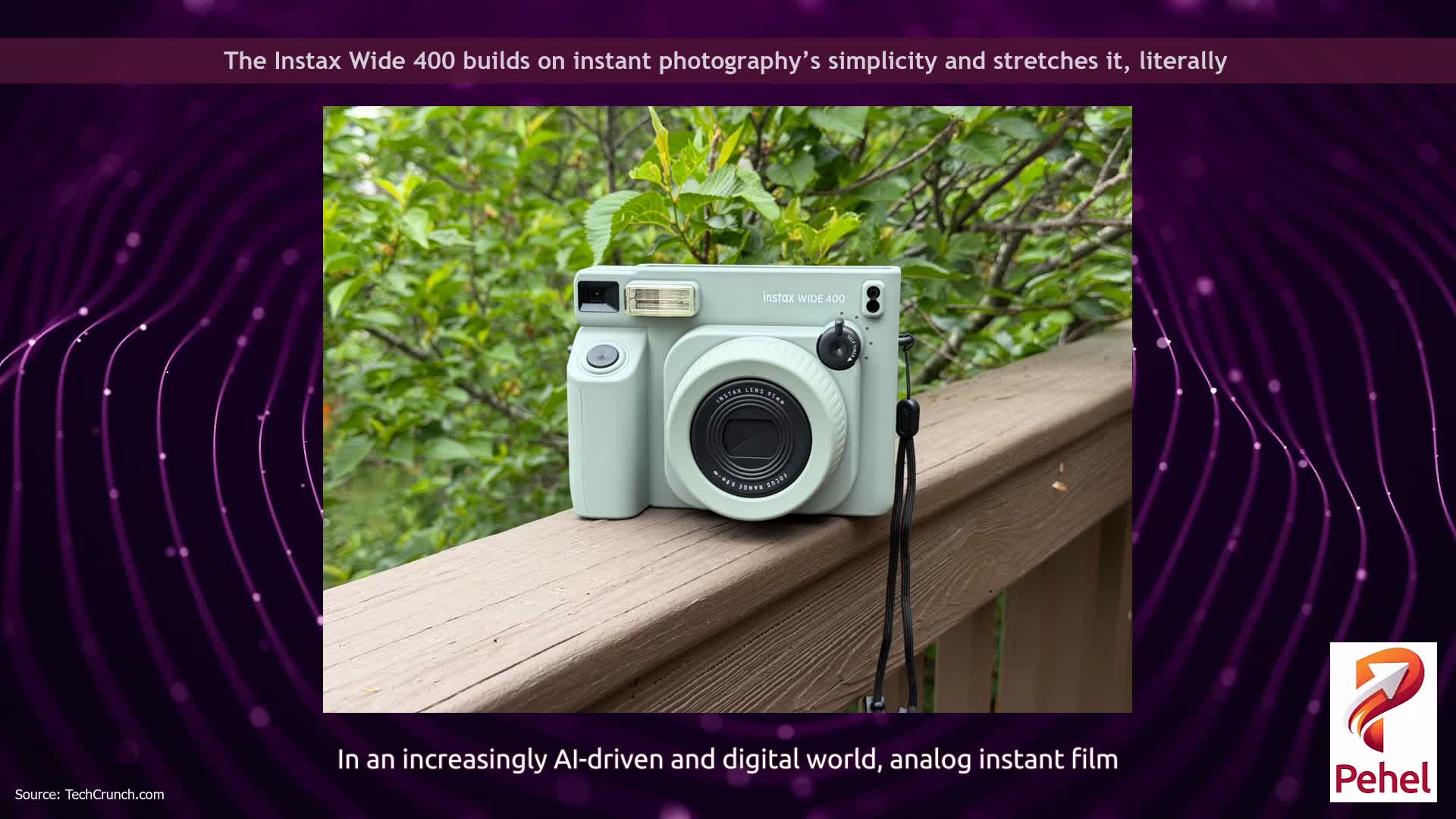 The Instax Wide 400 builds on instant photography’s simplicity and stretches it, literally