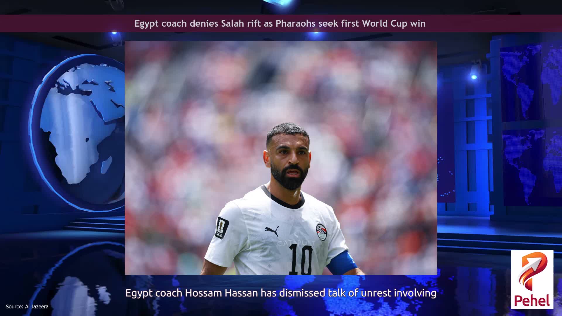 Egypt coach denies Salah rift as Pharaohs seek first World Cup win