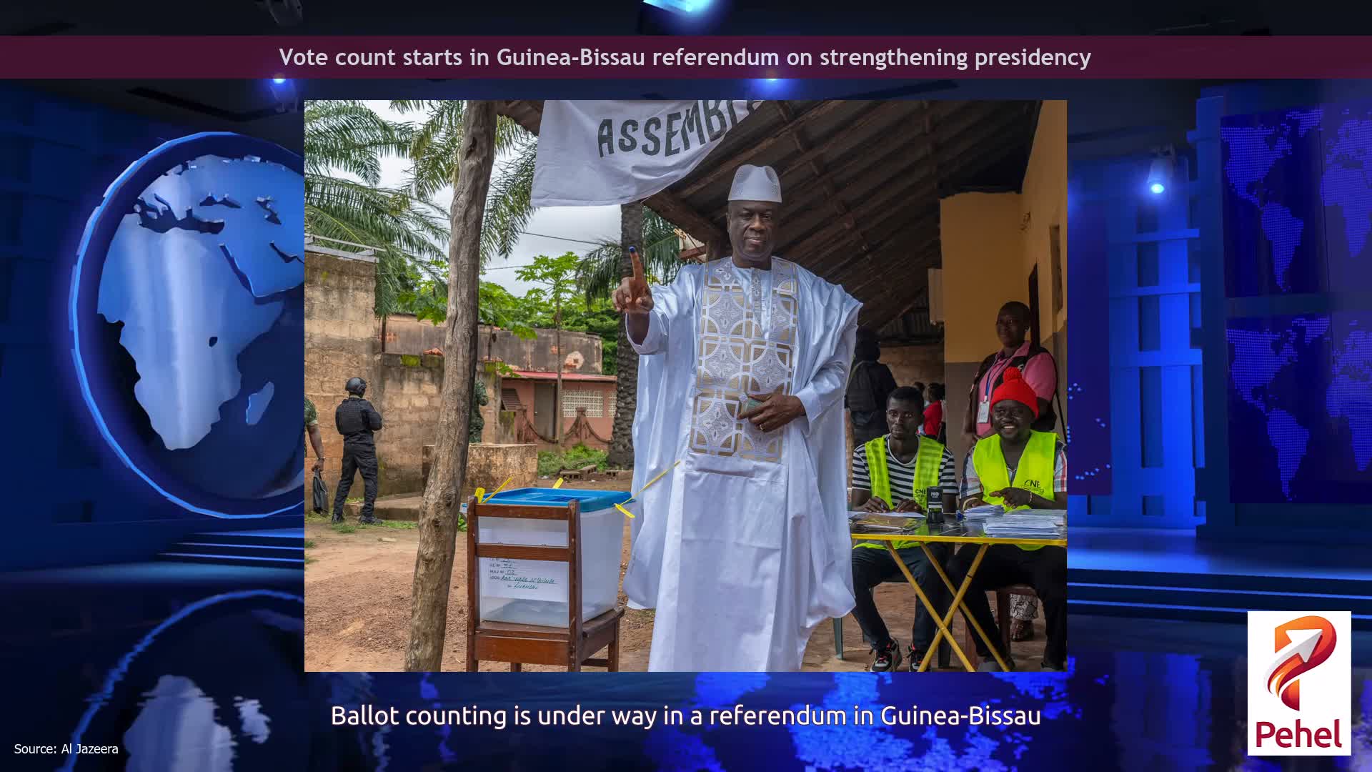 Vote count starts in Guinea-Bissau referendum on strengthening presidency
