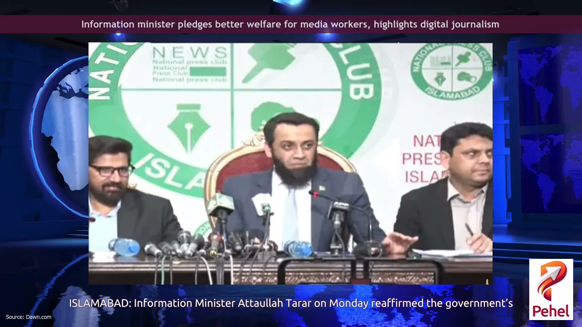 Information minister pledges better welfare for media workers, highlights digital journalism