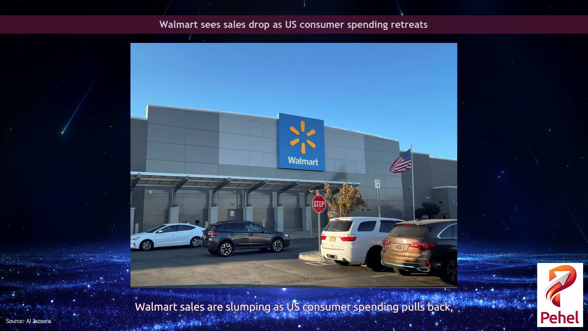Walmart sees sales drop as US consumer spending retreats