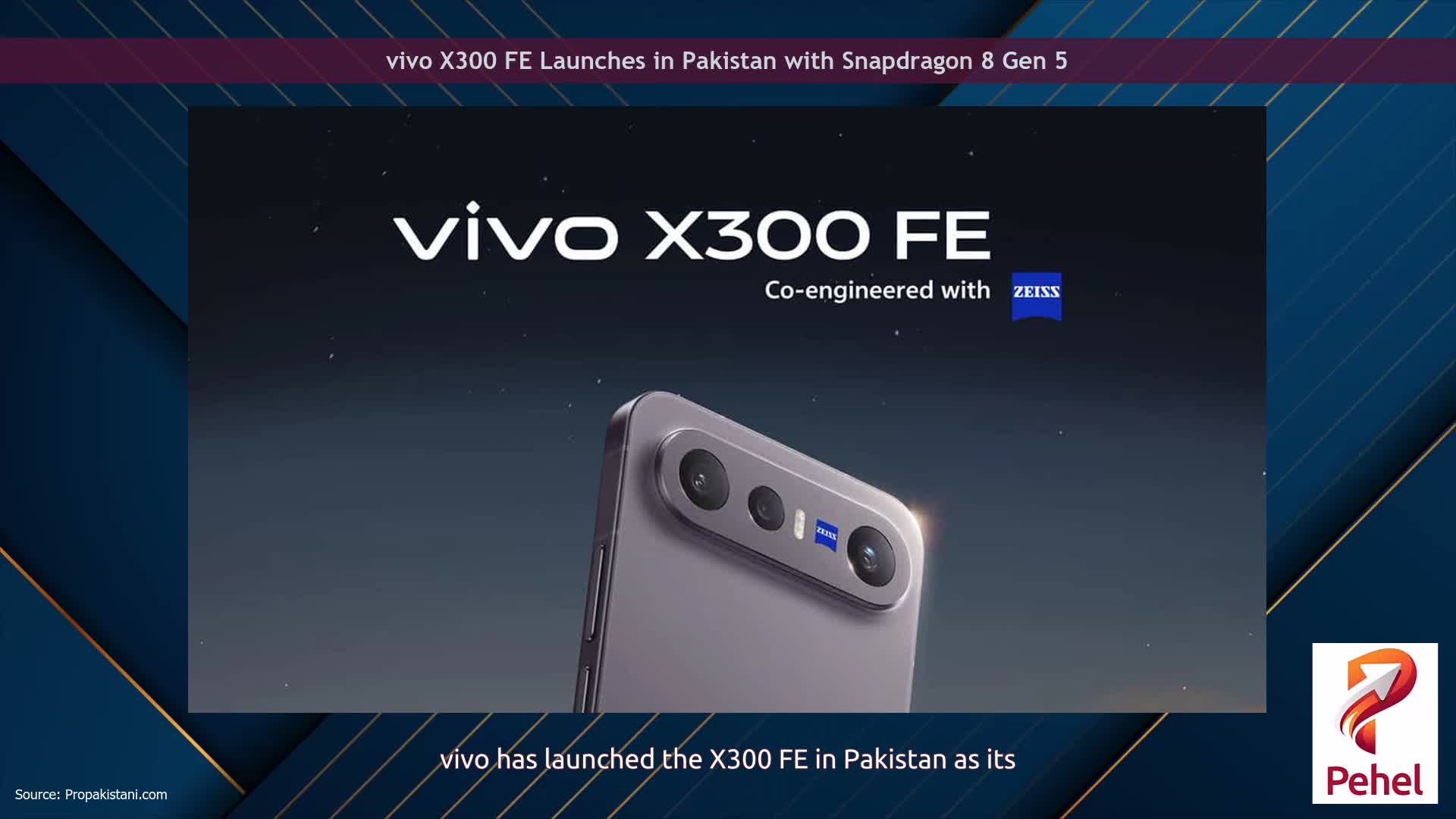 vivo X300 FE Launches in Pakistan with Snapdragon 8 Gen 5