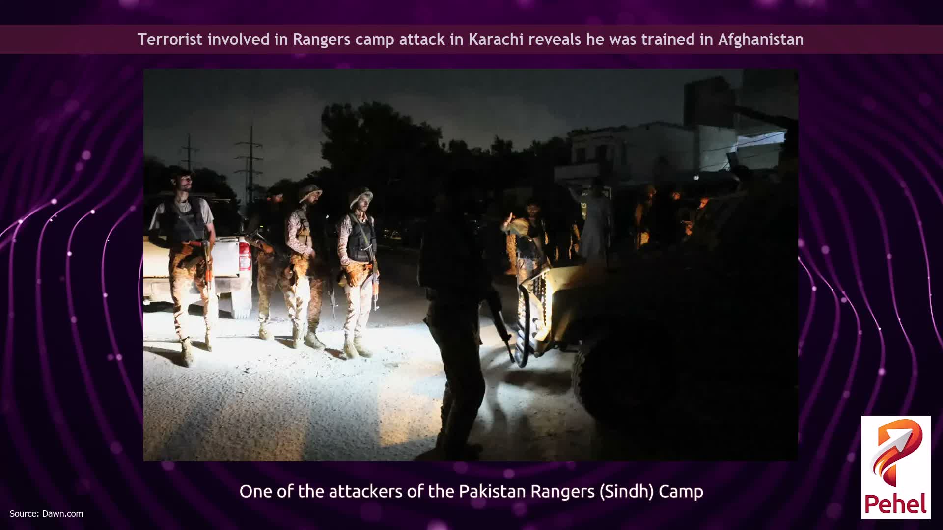 Terrorist involved in Rangers camp attack in Karachi reveals he was trained in Afghanistan