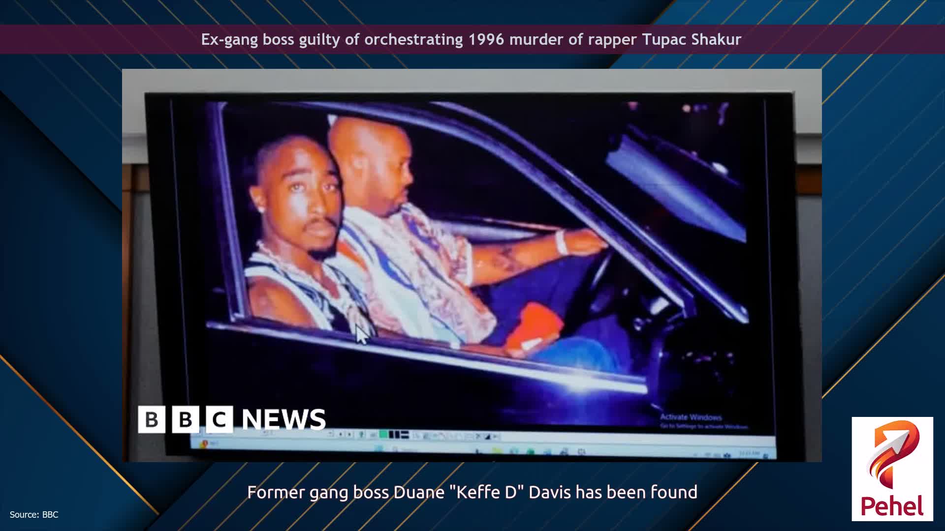 Ex-gang boss guilty of orchestrating 1996 murder of rapper Tupac Shakur