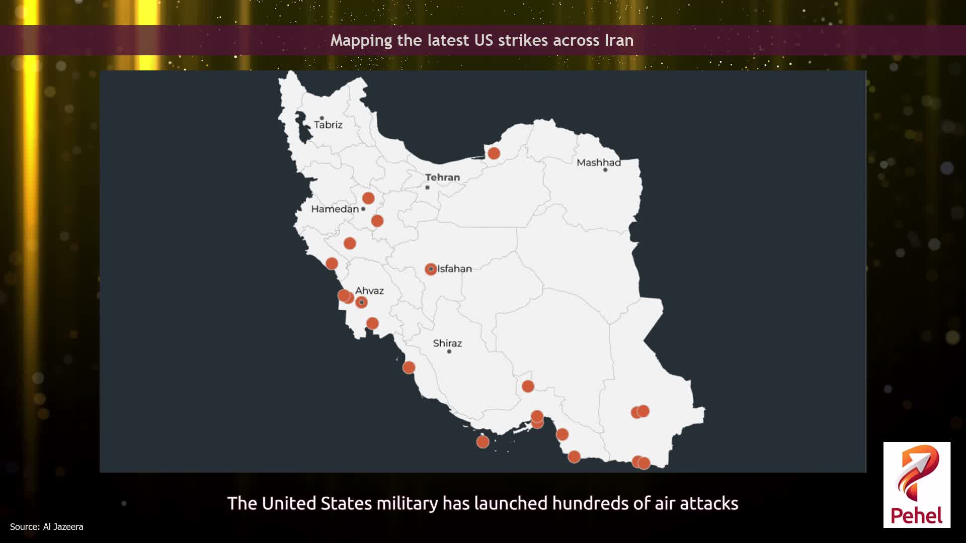 Mapping the latest US strikes across Iran