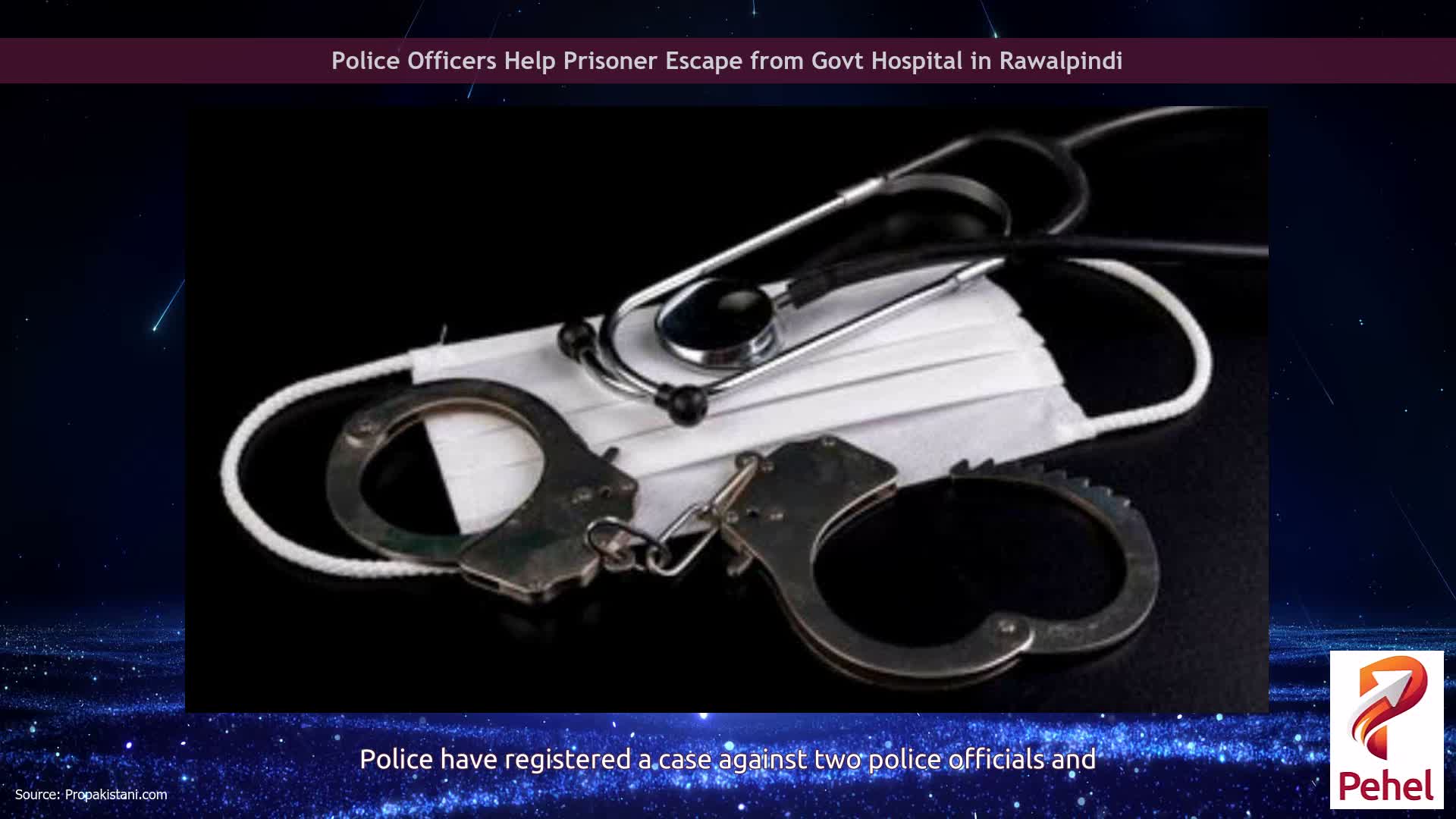 Police Officers Help Prisoner Escape from Govt Hospital in Rawalpindi