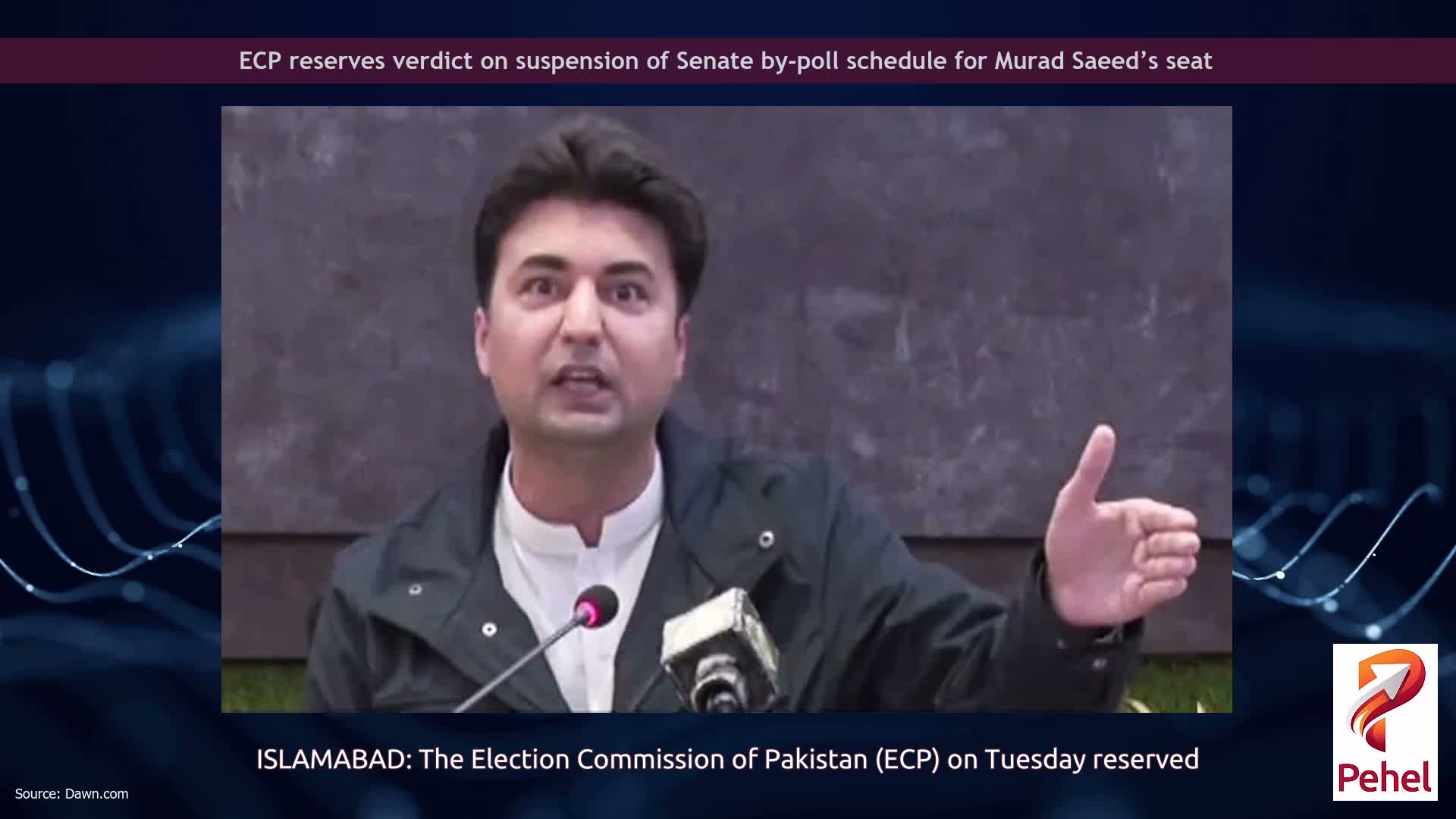 ECP reserves verdict on suspension of Senate by-poll schedule for Murad Saeed’s seat