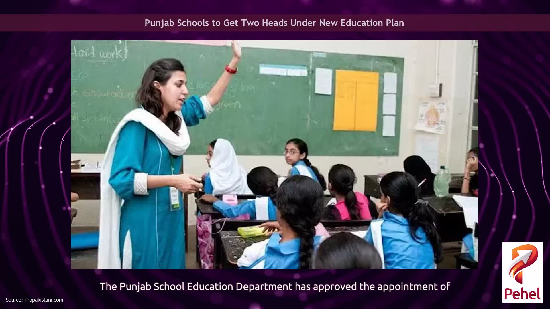 Punjab Schools to Get Two Heads Under New Education Plan