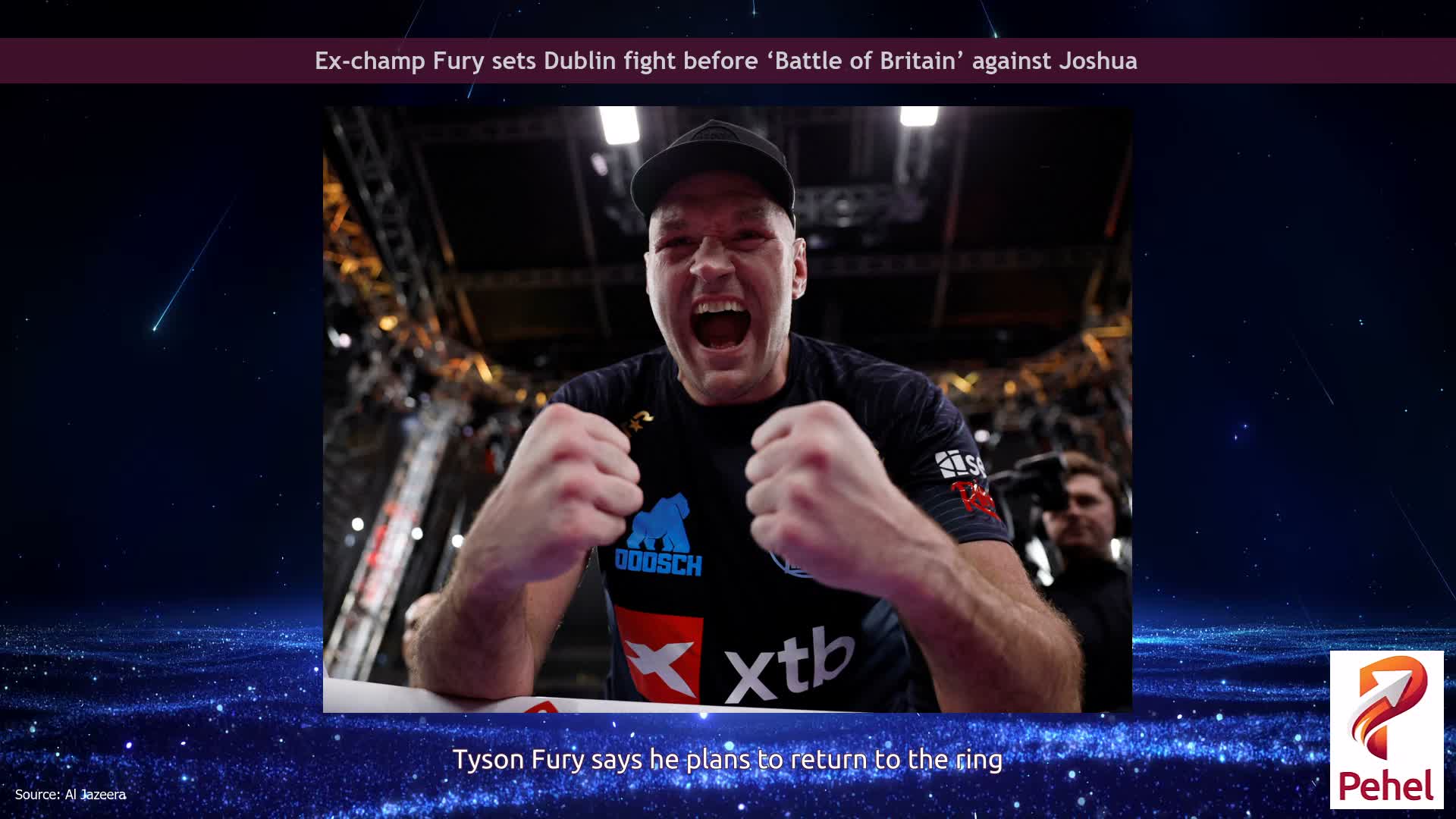 Ex-champ Fury sets Dublin fight before ‘Battle of Britain’ against Joshua