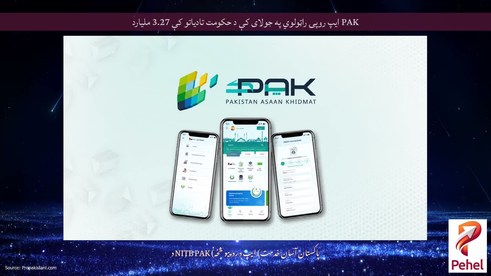 PAK ایپ روپۍ راټولوي په جولای کې د حکومت تادیاتو کې 3.27 ملیارد