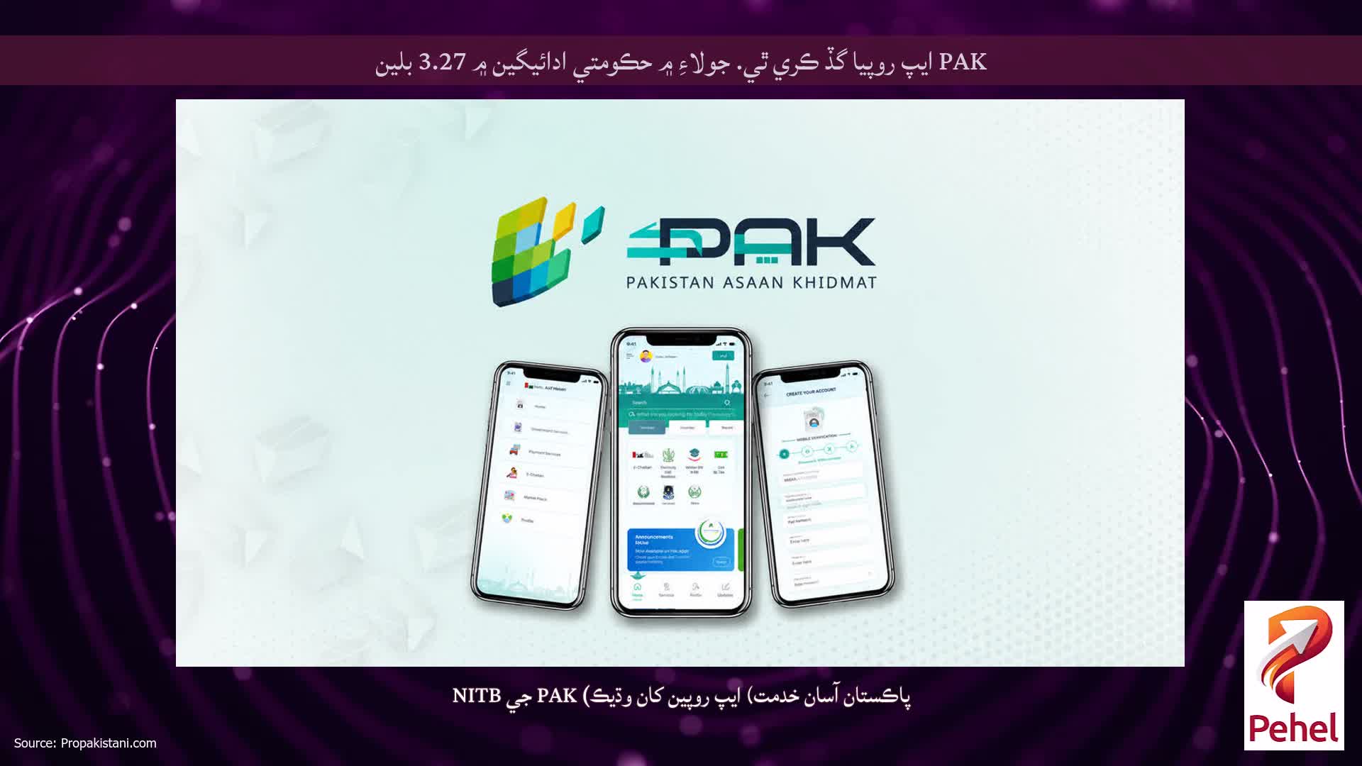PAK ايپ روپيا گڏ ڪري ٿي. جولاءِ ۾ حڪومتي ادائيگين ۾ 3.27 بلين
