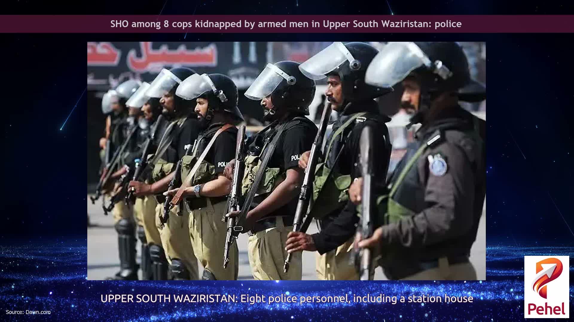 SHO among 8 cops kidnapped by armed men in Upper South Waziristan: police