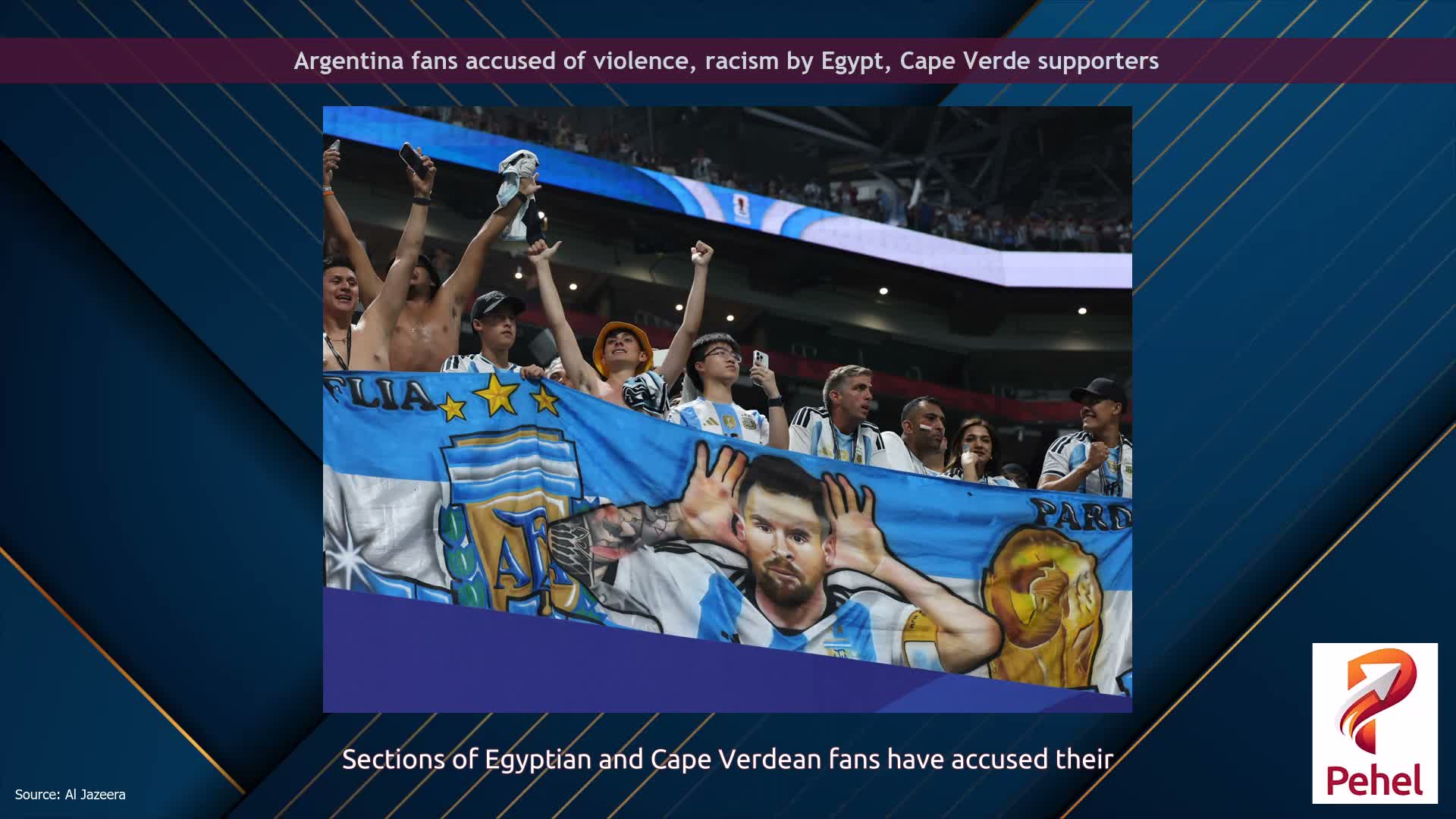 Argentina fans accused of violence, racism by Egypt, Cape Verde supporters