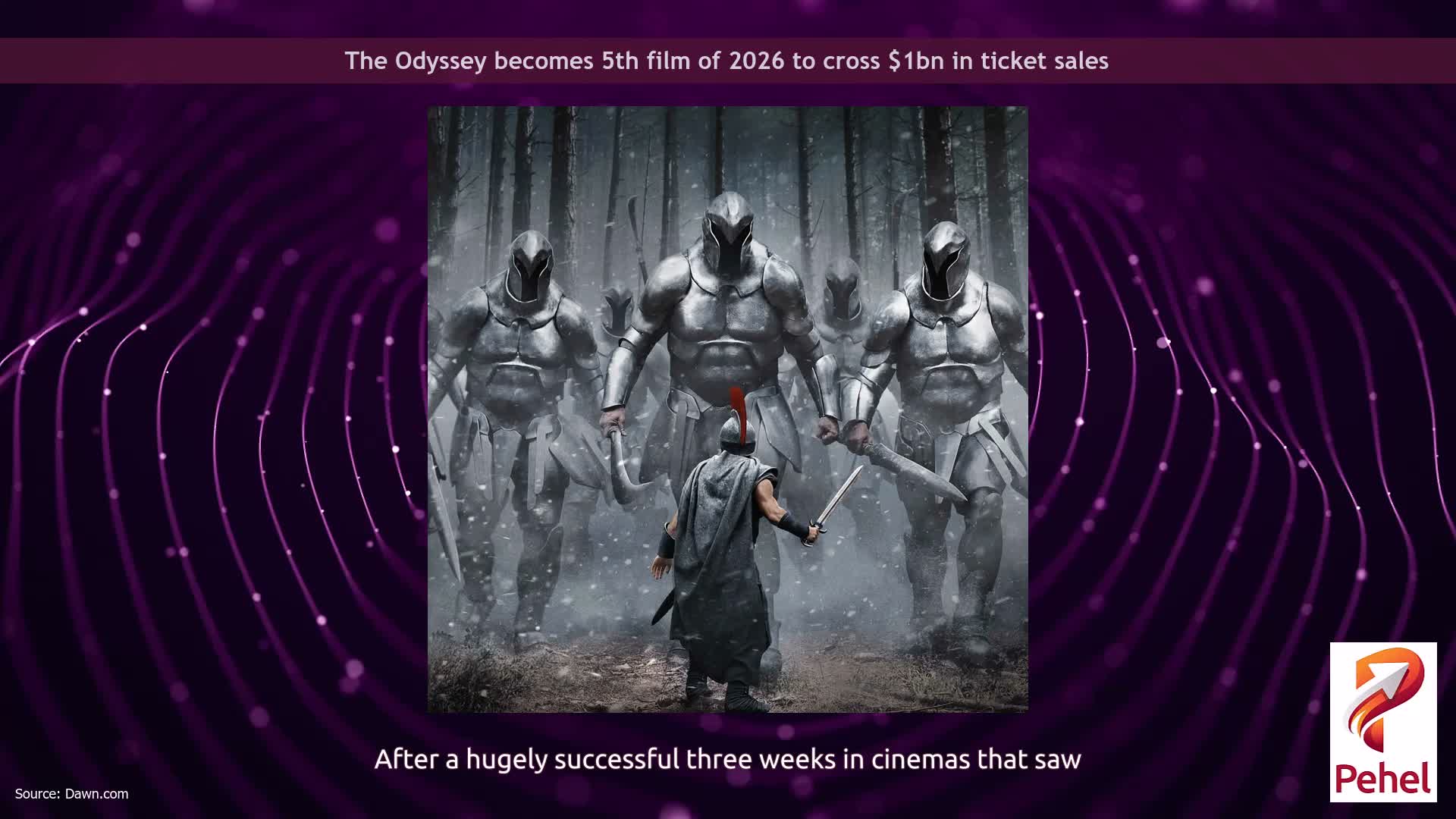 The Odyssey becomes 5th film of 2026 to cross $1bn in ticket sales