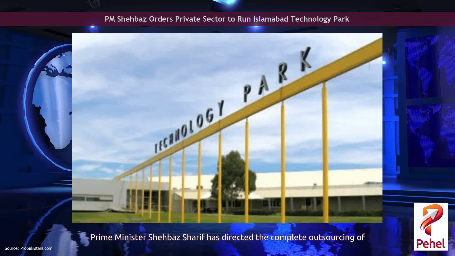 PM Shehbaz Orders Private Sector to Run Islamabad Technology Park