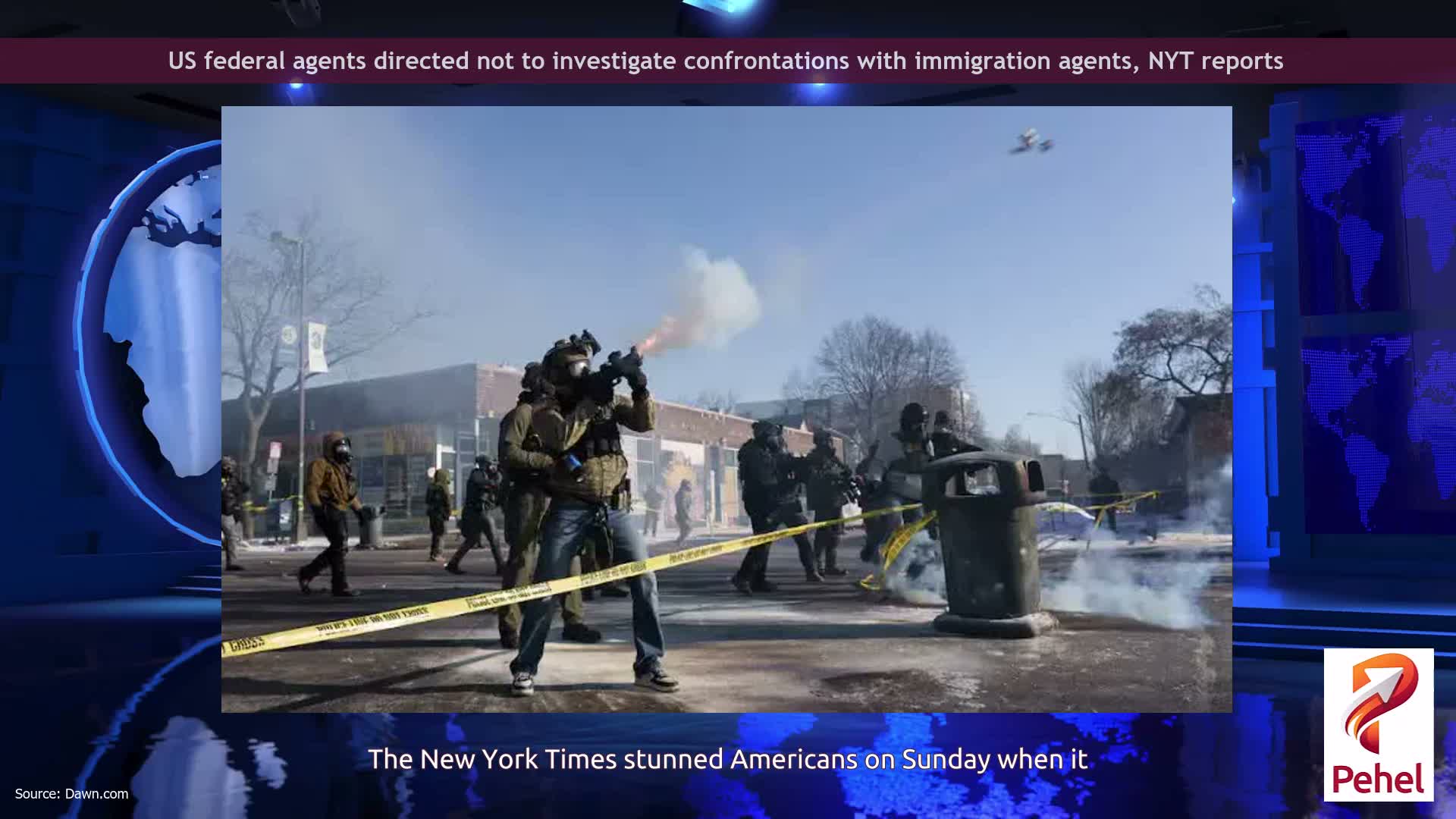 US federal agents directed not to investigate confrontations with immigration agents, NYT reports