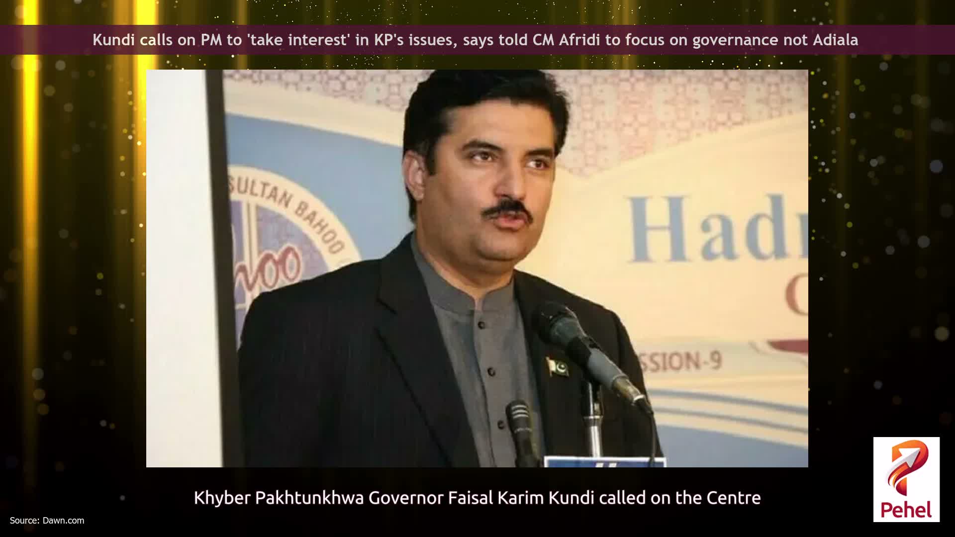 Kundi calls on PM to 'take interest' in KP's issues, says told CM Afridi to focus on governance not Adiala